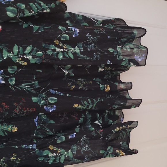 NWT Banana Republic Sheer Floral Print Dress, Size S - Picture 8 of 13